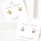Gold Freshwater Pearl Seashell & Starfish Stud Earrings