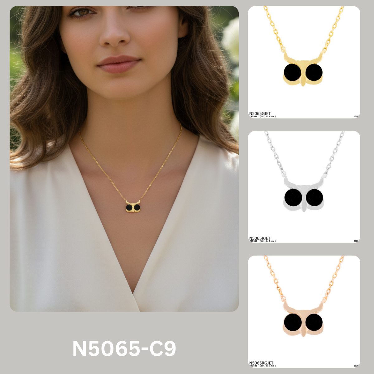 Minimalist Owl Pendant Necklace
