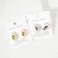 Polished Brass 20mm Puffy Hollow Teardrop Hoop Earrings