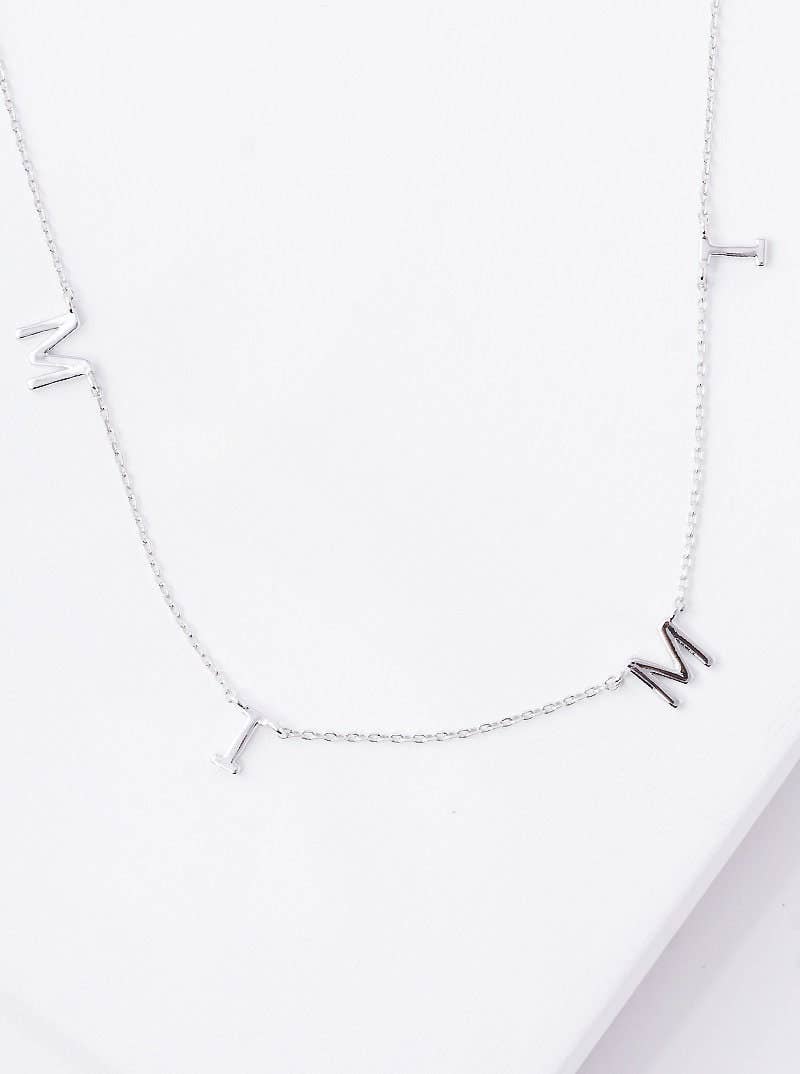 Mini Spaced Letter MIMI Necklace