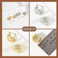 Textured 18mm Sphere Brass Hoop Earrings