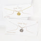 Gold North Star Coin Necklace