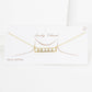 Gold Plated Mini Bar BRIDE Necklace