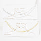Gold Simple Double Layer Chain Necklace