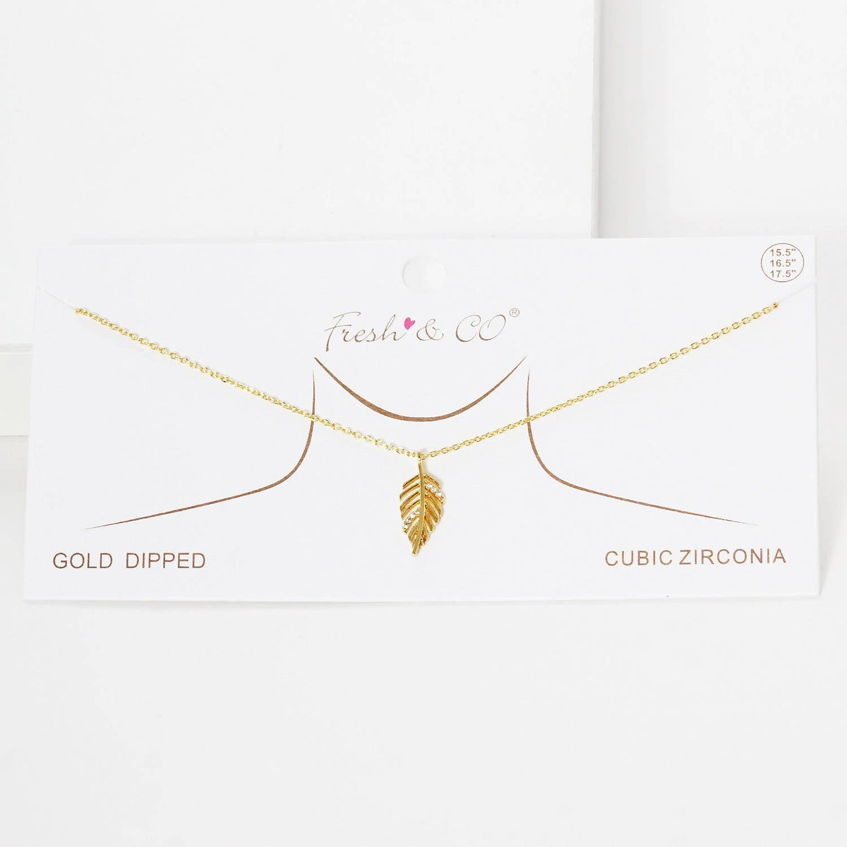 Gold Plated Monstera Leaf Necklace