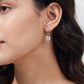 Round Cubic Zirconia Drop Earrings – Solitaire CZ on Lever