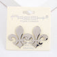 Gold Plated Chunky Bold Fleur De List Earrings