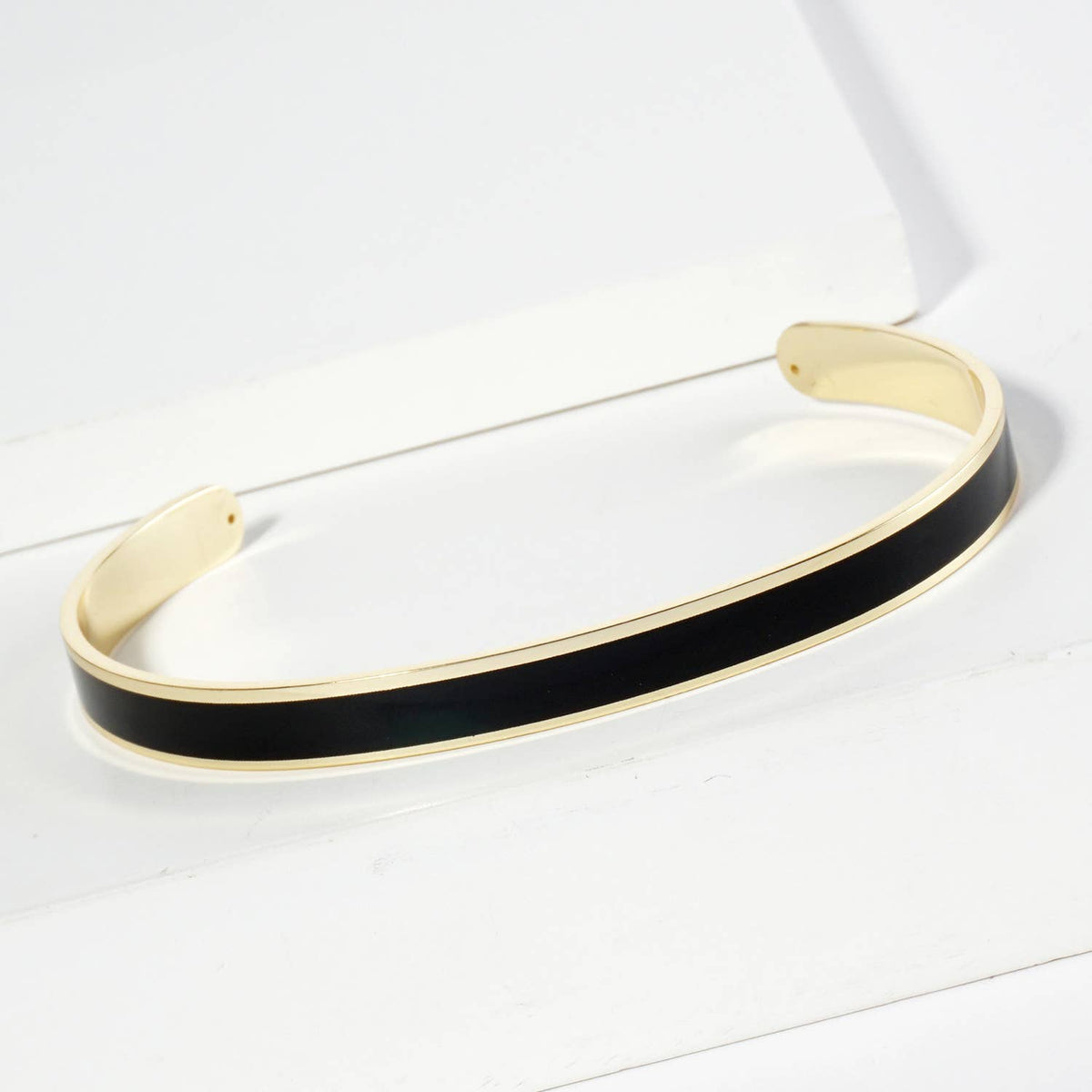 18K GOLD DIPPED ENAMEL COLOR GAME DAY CUFF BRACELET
