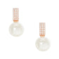 Gold Freshwater Pearl Huggie Earrings