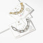 Mixed Texture Paperclip & Rope Chain Anklet