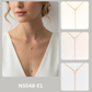 Minimalist Geometric Triangle Pavé Y-Necklace