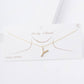 Gold Plated Pearl Initial Necklace