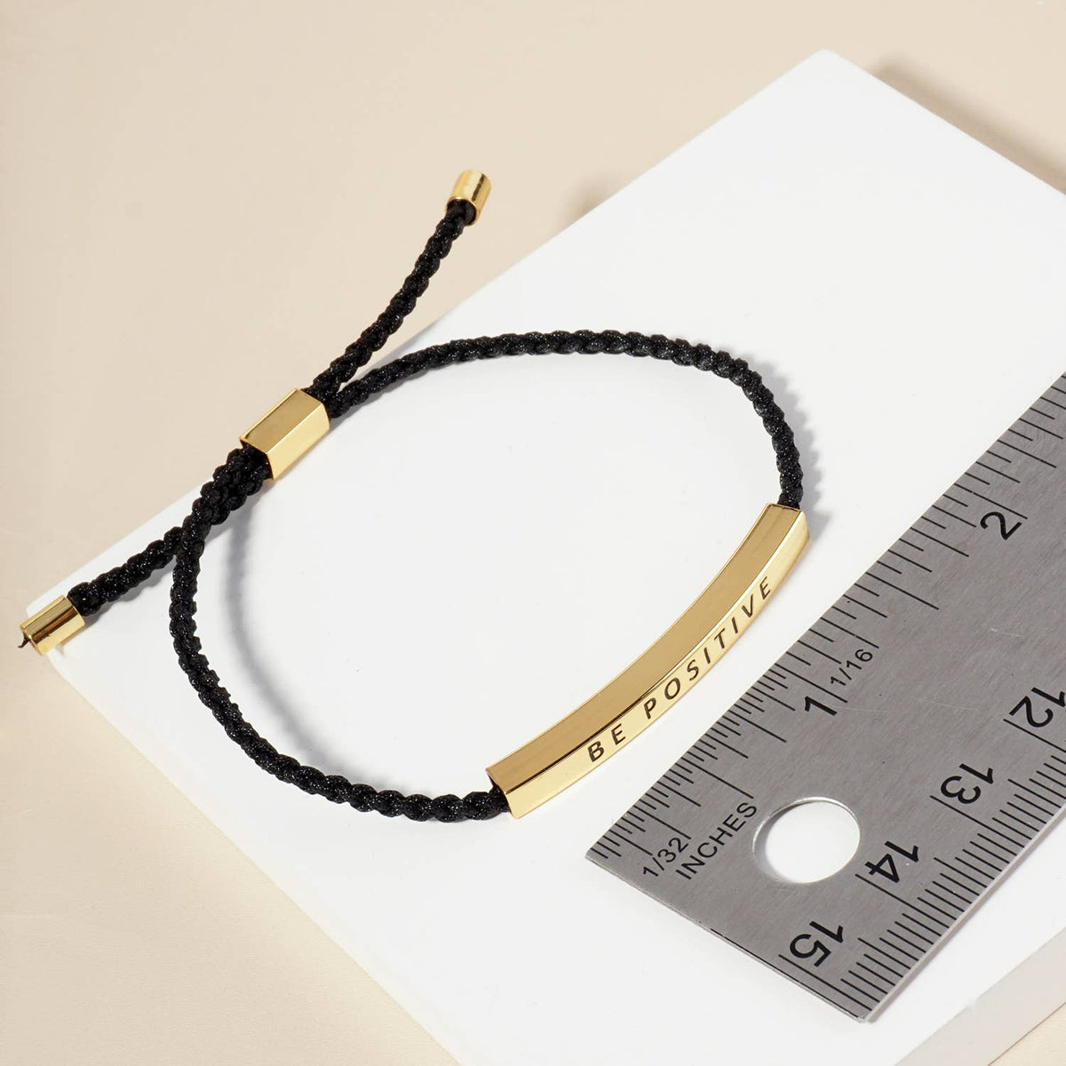Inspirational Messages "Be Kind" Tube Bar Bracelet