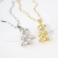 Gold Plated Teddy Bear Necklace