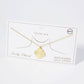 Sunburst Texture Quatrefoil Pendant Brass Necklace