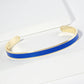 18K GOLD DIPPED ENAMEL COLOR GAME DAY CUFF BRACELET