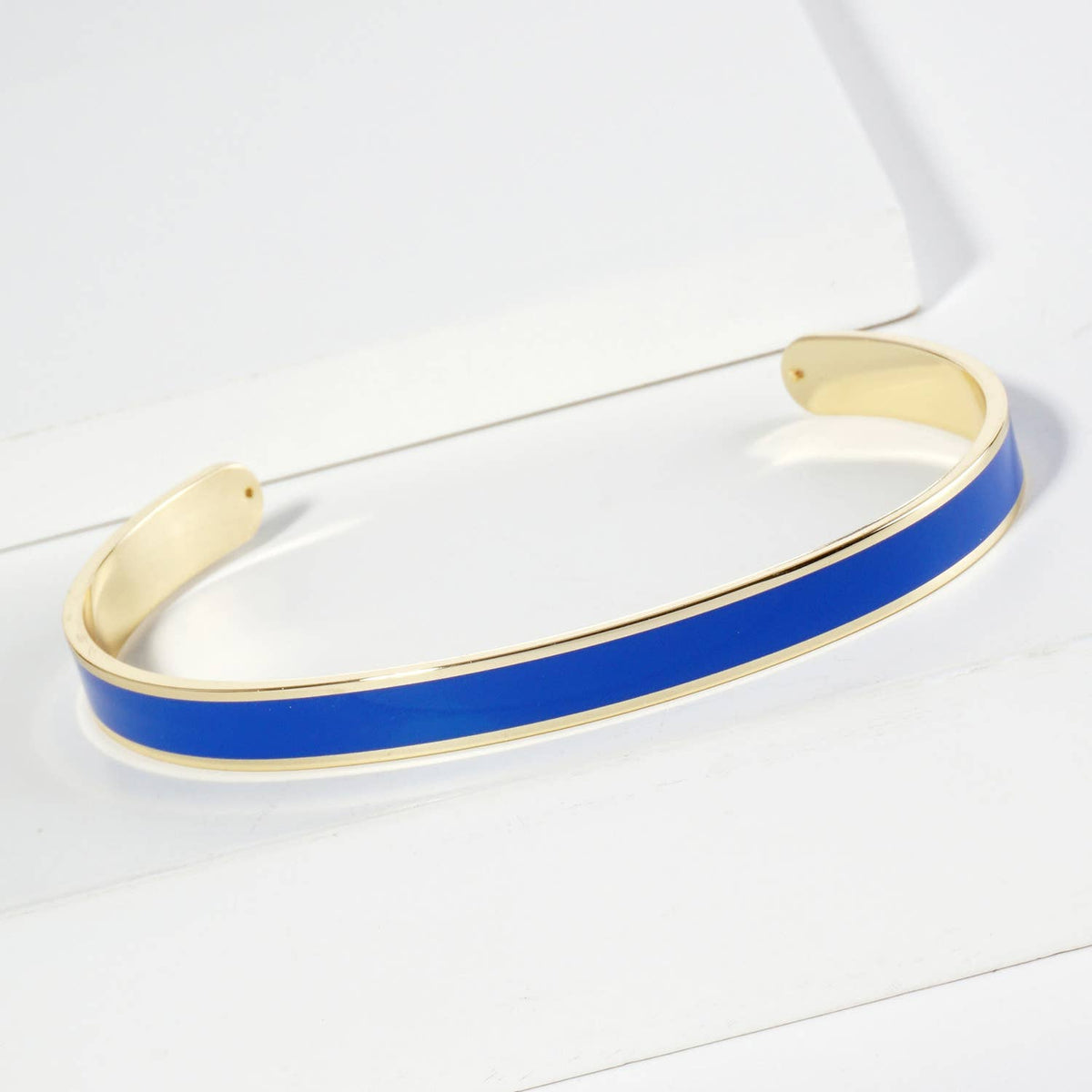 18K GOLD DIPPED ENAMEL COLOR GAME DAY CUFF BRACELET