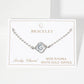 Dainty Gold Dipped Initial Clover Bracelet