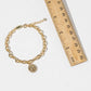 Virgin Mary Cubic Zirconia Chain Bracelet.