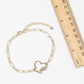 Cubic Zirconia Butterfly Carabiner Paperclip Link Ankle