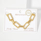 Textured U-Link Chain Bracelet