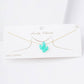 Green Opal Cactus Necklace