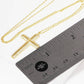 Gold Micro Pave Cross Necklace