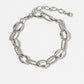 14K Gold Dipped Hypoallergenic Twisted & Polished Chain Ankl