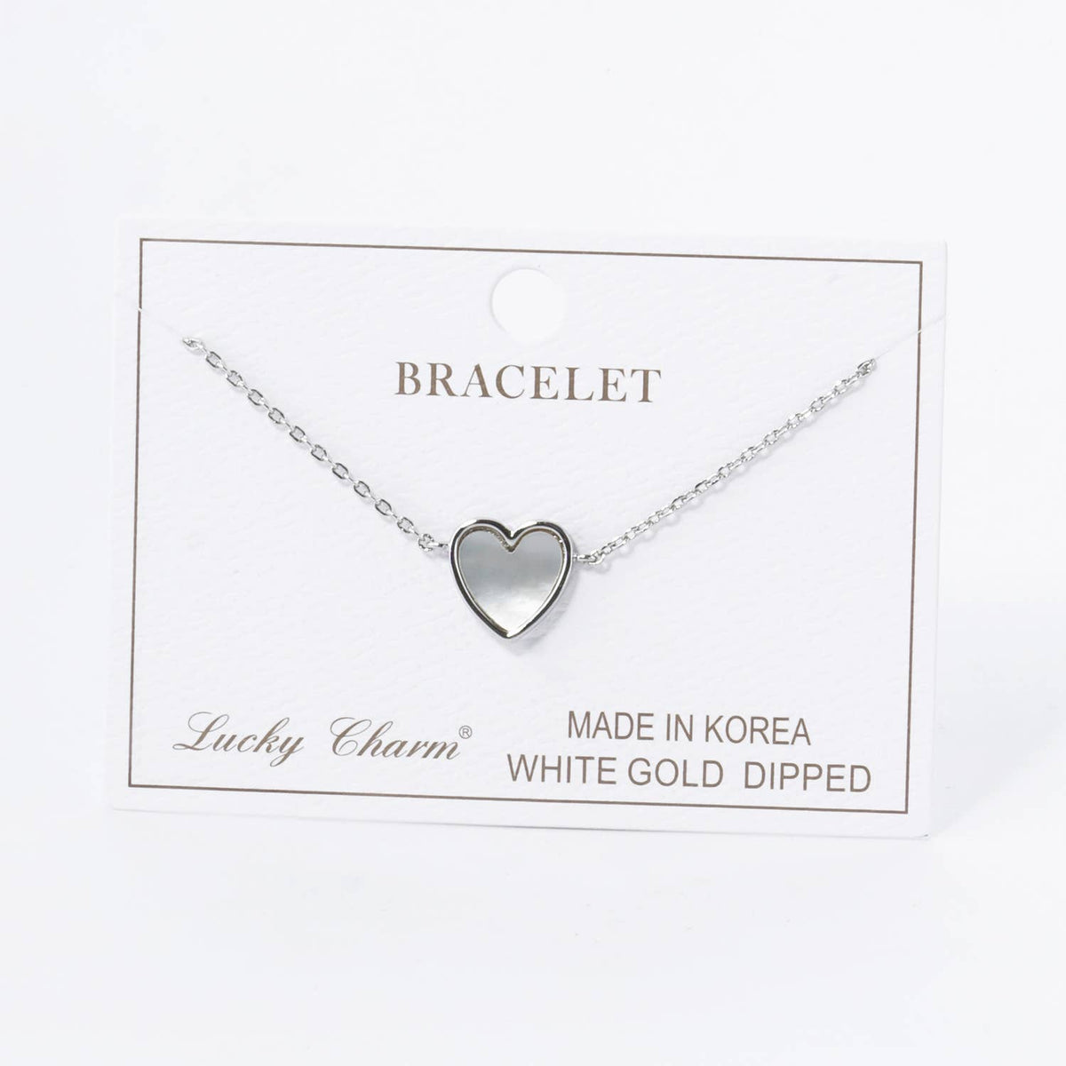 Minimalist Heart Charm Bracelet - Multi-Color Collection