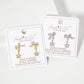Celestial-Theme Star Drop Bow Post Earrings