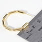 30MM CHAIN HOOP EARRINGS / 18K GOLD DIPPED
