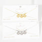 Gold Plated Mama Letter Disc Necklace
