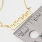 Gold Plated "Boss" Monogram Necklace
