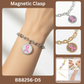Pink Ribbon "Fighter" Breast Cancer Awareness Magnetic Clasp