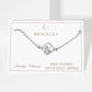 Dainty Gold Dipped Initial Clover Bracelet