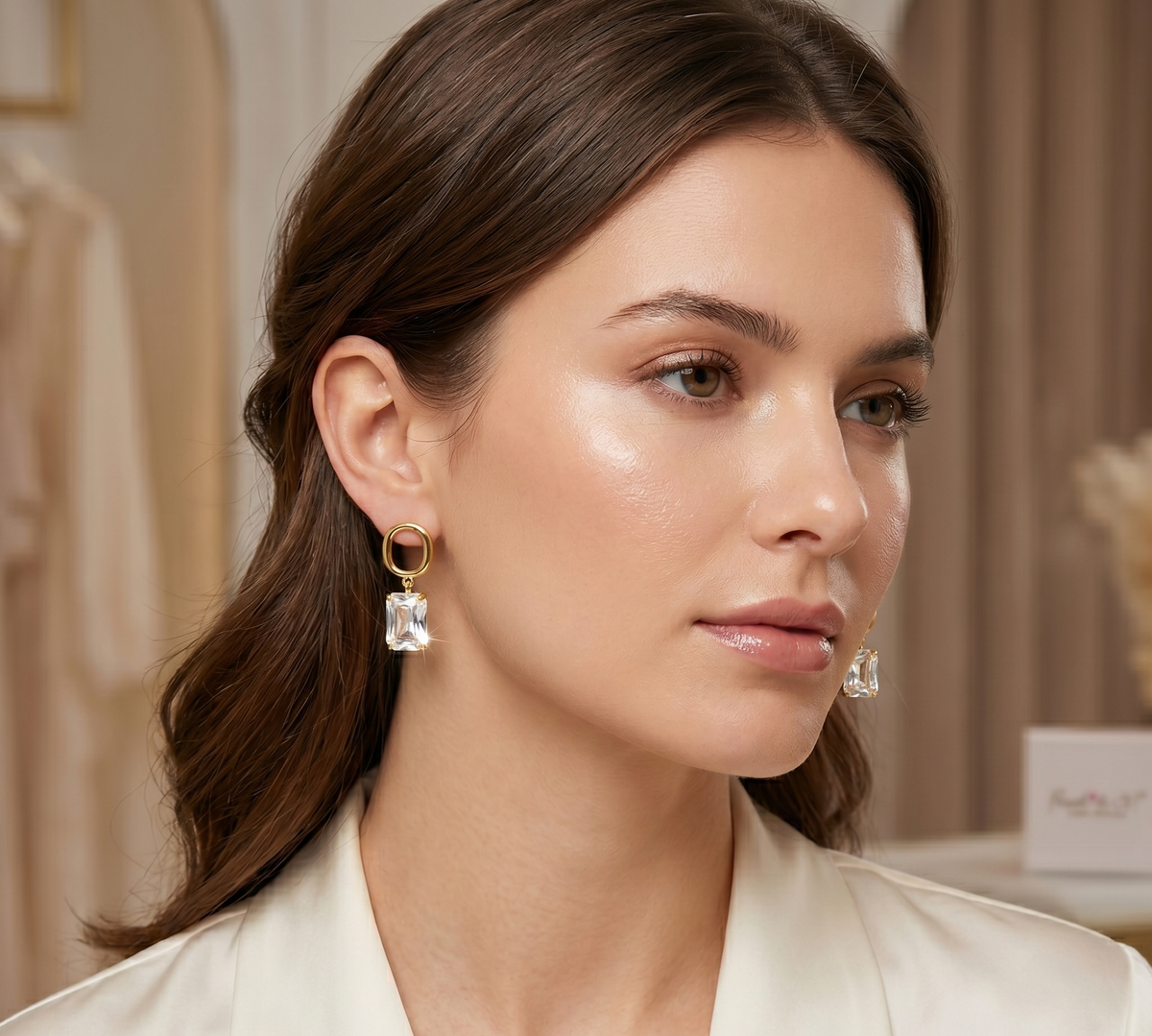 Elegant Crystal Drop Earrings