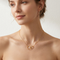 Interlocking Circle Pearl Necklace