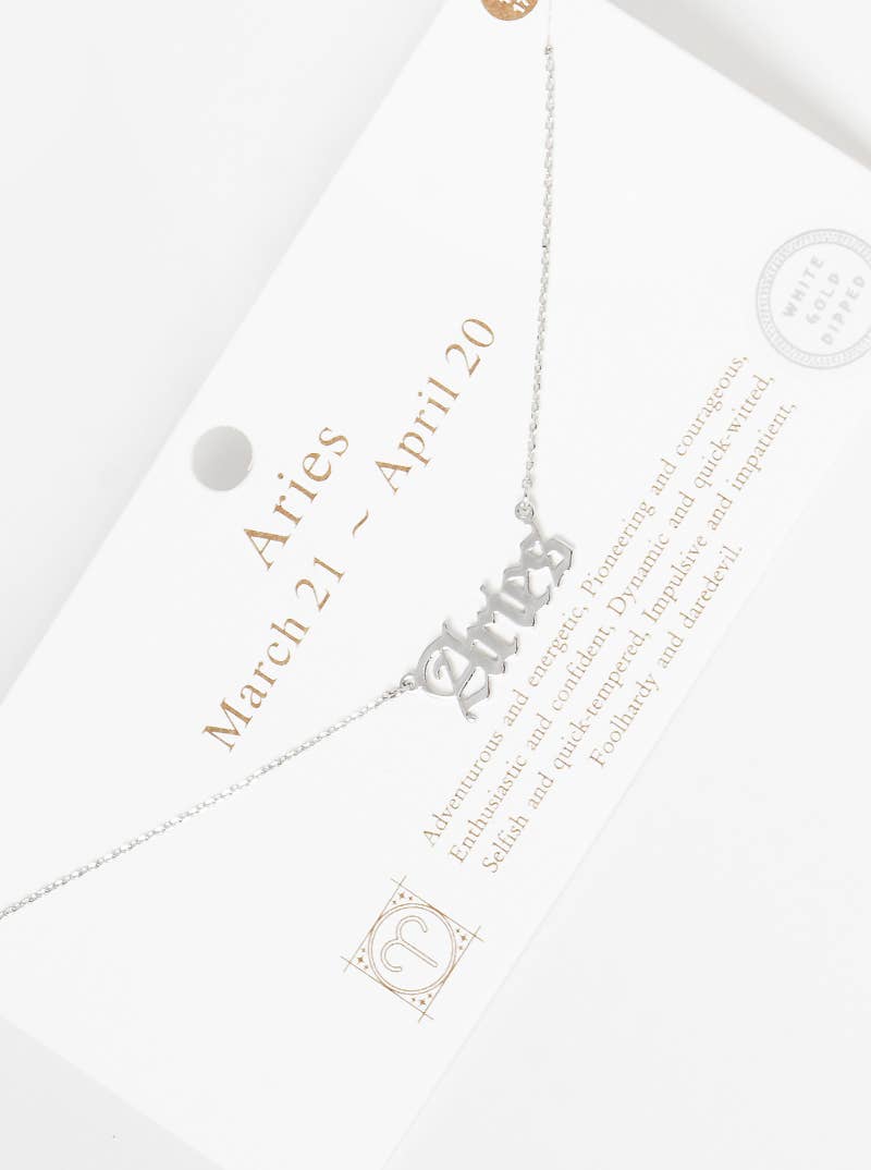 Gold Plated Zodiac Sign Necklace