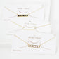 Gold Plated Mini Bar FAITH Necklace