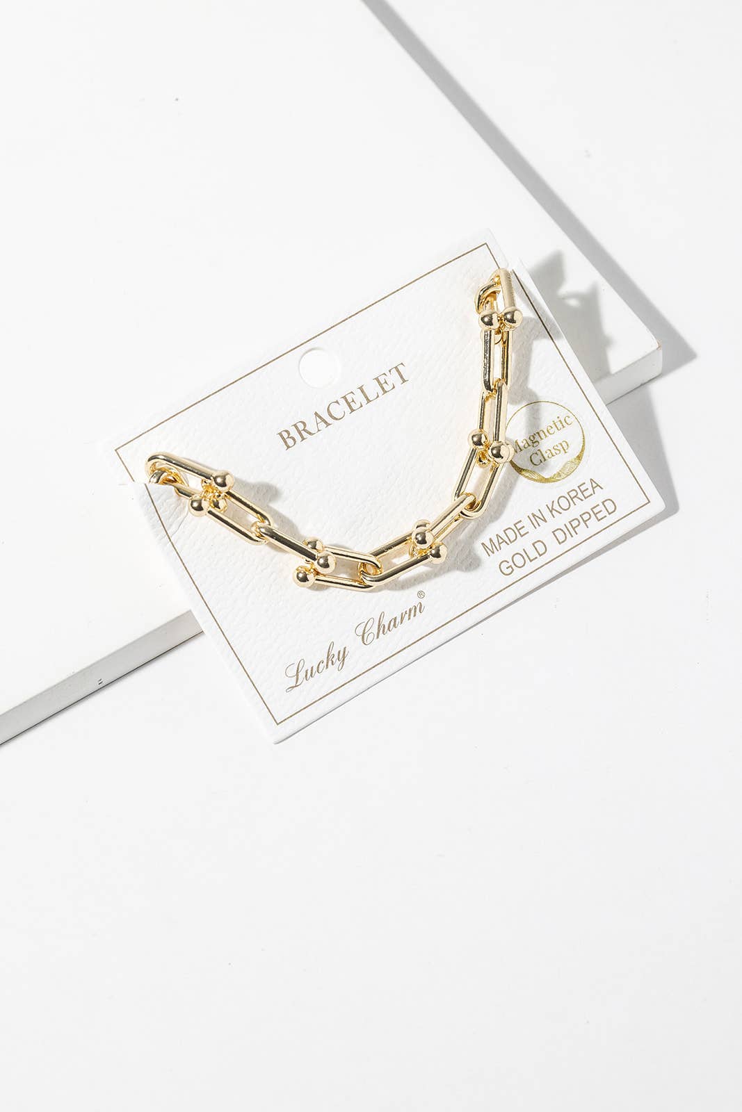 Effortless Magnetic Clasp U-Link Chain Bracelet