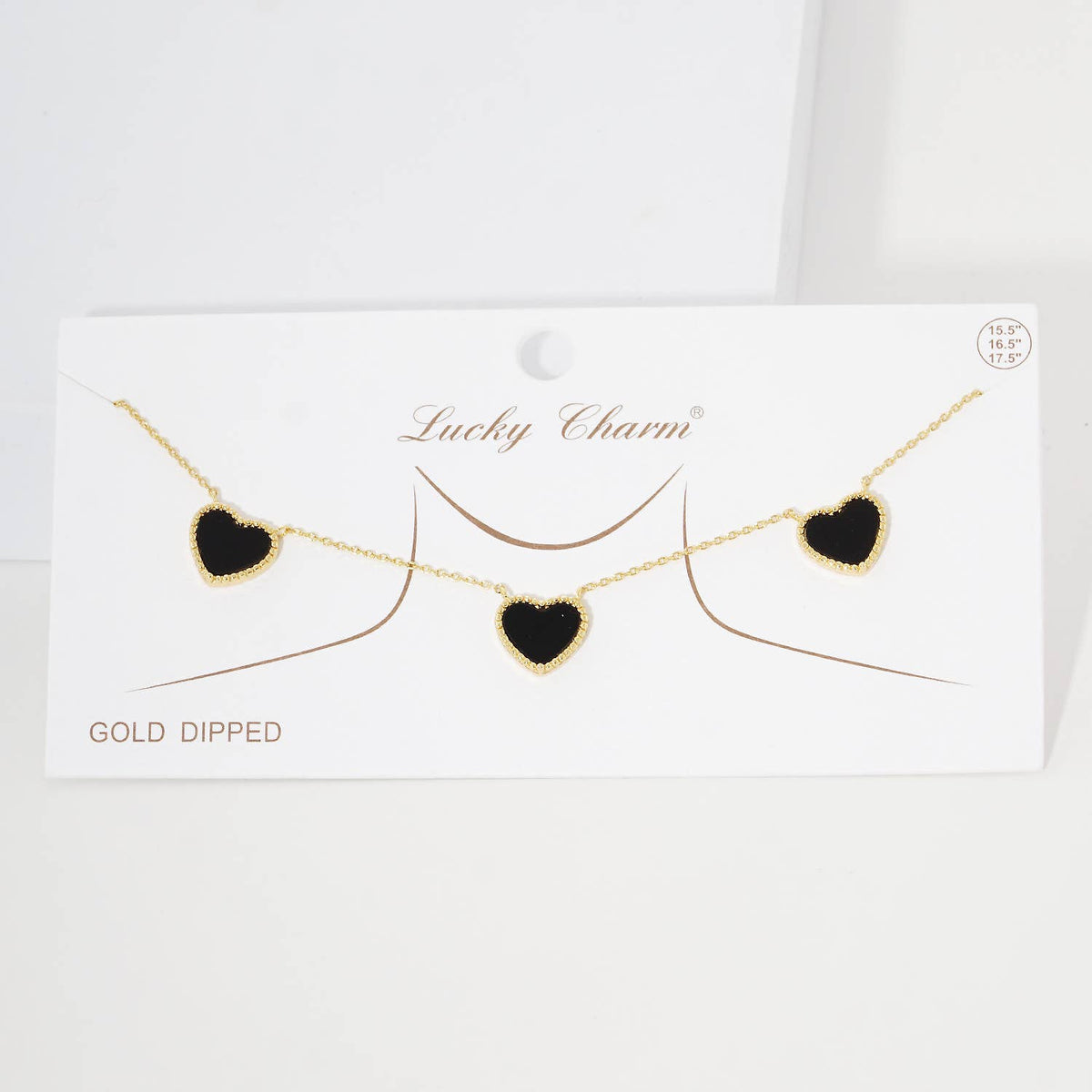 Gold Plated Mayslie Heart Necklace
