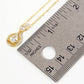 Two Teardrop Pendant 18K-Gold-Dipped Brass Necklace