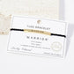 Inspirational Messages "Warrior" Tube Bar Bracelet