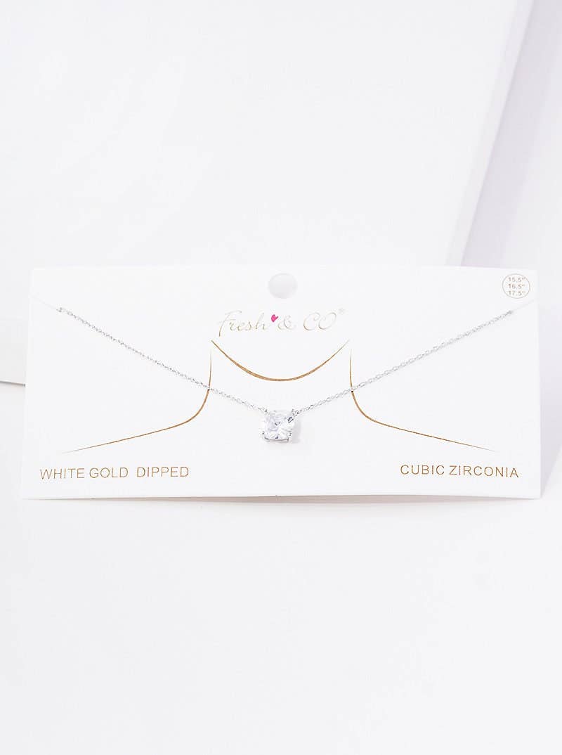 Gold Plated Oval Cut Moissanite Necklace