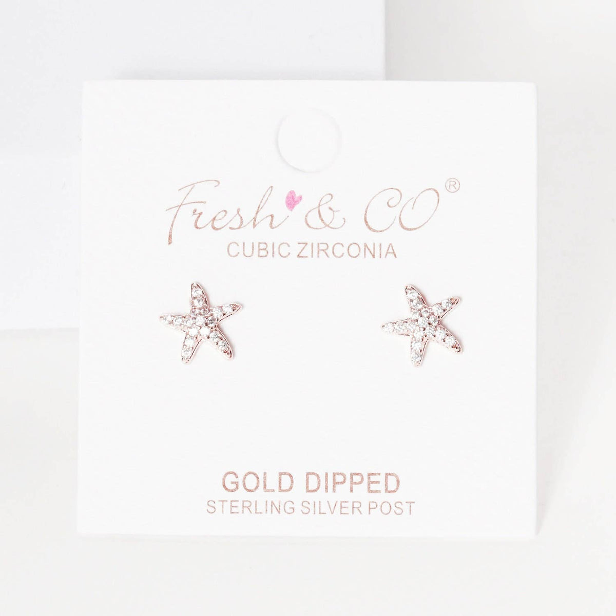Gold Plated Starfish Earrings
