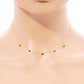 Diamond By The Yard Necklace / Bezel cubic zirconia Station