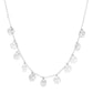 Gold Plated Chain w/ Dangling Roses Necklace