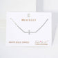 Minimalist Pavé Cross Charm Bracelet