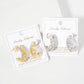 Filigree 25mm Organic-Shaped Hoop Earrings