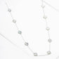Clover Motif Long Station Necklace
